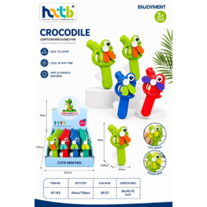 Crocodile Cartoon Mini Hand Fan